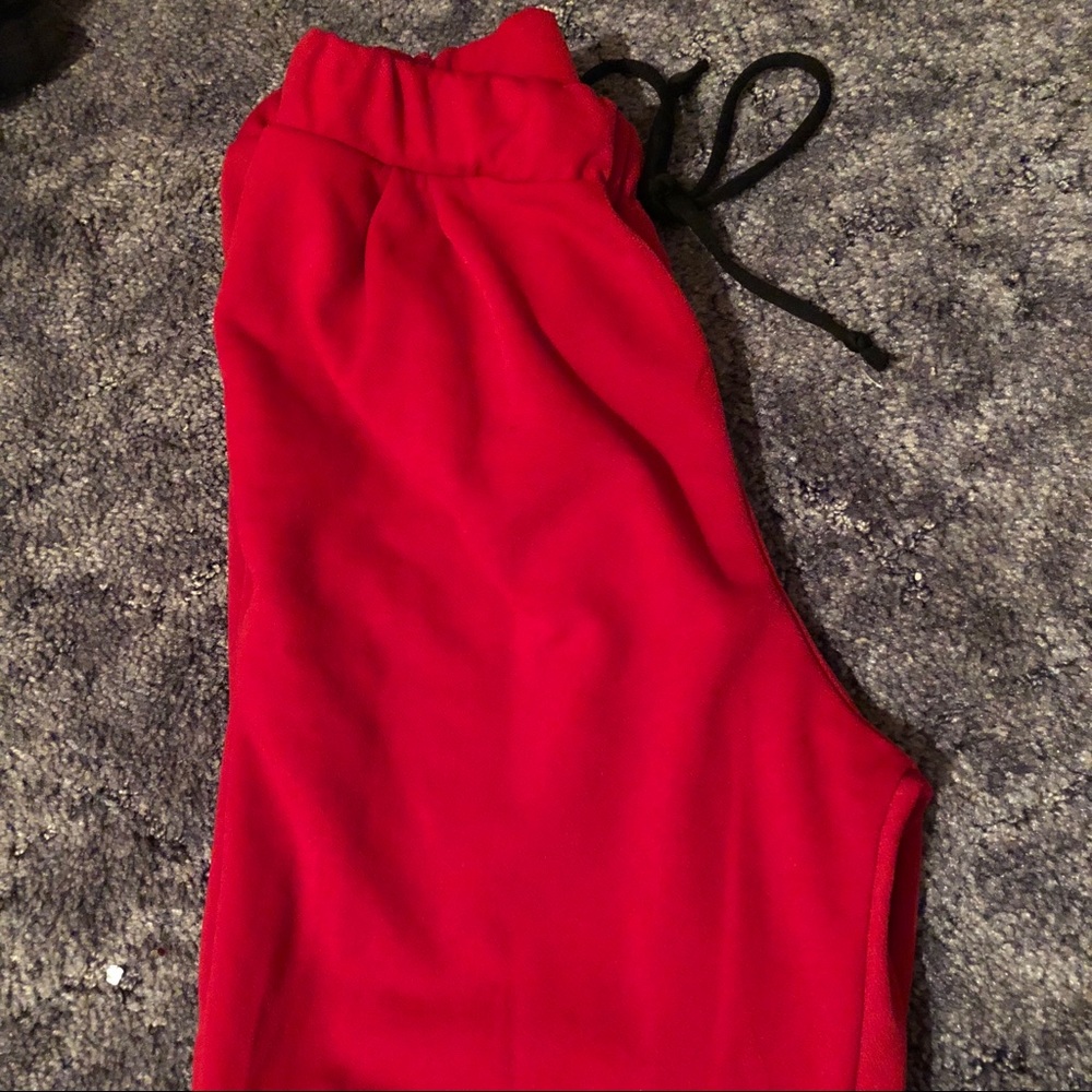 Red jogger